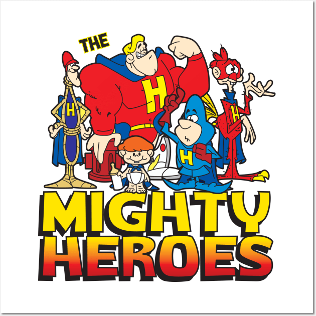 Mighty Heroes Wall Art by Chewbaccadoll